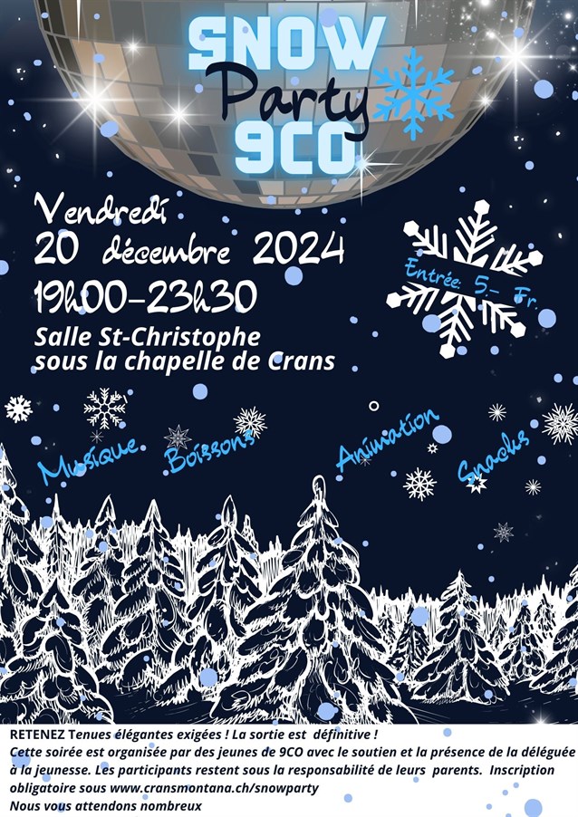 Affiche Snow party
